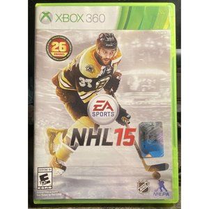 NHL 15 Microsoft Xbox 360 2014 GAME DISC CASE TESTED VG Multiplayer Hockey Play